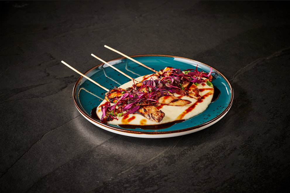 BROCHETTES DE POULET LAQUÉES À L’ÉRABLE